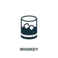 Whiskey icon. Simple element from drinks collection. Creative Whiskey icon for web design, templates, infographics and more vector