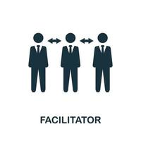 Facilitator icon. Simple element from business management collection. Creative Facilitator icon for web design, templates, infographics and more vector