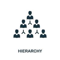 Hierarchy icon. Simple element from business intelligence collection. Creative Hierarchy icon for web design, templates, infographics and more vector
