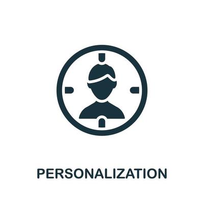 Personalization icon. Simple element from content marketing collection. Creative Personalization icon for web design, templates, infographics and more