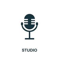 Studio icon. Simple illustration from creative package collection. Creative Studio icon for web design, templates, infographics and more vector