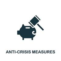 Anti-Crisis Measures icon. Simple element from Crisis collection. Creative Anti-Crisis Measures icon for web design, templates, infographics and more vector