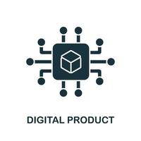 icono de producto digital de la colección de digitalización. icono de producto digital de línea simple para plantillas, diseño web vector