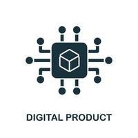 Digital Product icon from digitalization collection. Simple line Digital Product icon for templates, web design vector