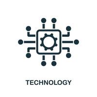 Technology icon from digitalization collection. Simple line Technology icon for templates, web design vector