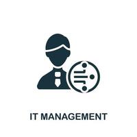 It Management icon. Simple element from company management collection. Creative It Management icon for web design, templates, infographics and more vector