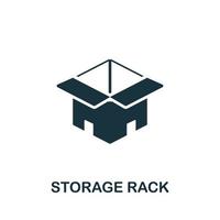 Storage Rack icon. Simple illustration. Storage Rack icon for web design, templates, infographics and more vector