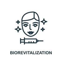 Biorevitalization icon. Simple element from cosmetology collection. Creative Biorevitalization icon for web design, templates, infographics and more vector