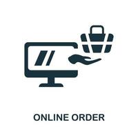 Online Order icon. Simple element from delivery collection. Creative Online Order icon for web design, templates, infographics and more vector
