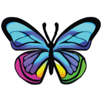 imagem png de borboleta colorida com fundo transparente