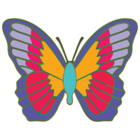imagem png de borboleta colorida com fundo transparente