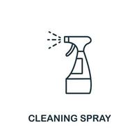 Cleaning spray icon from cleaning collection. Simple line element Cleaning spray symbol for templates, web design and infographics vector