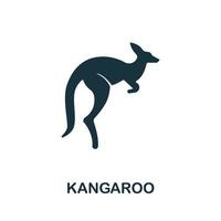 Kangaroo icon from australia collection. Simple line Kangaroo icon for templates, web design and infographics vector