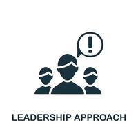Leadership Approach icon. Simple element from business organization collection. Creative Leadership Approach icon for web design, templates, infographics and more vector