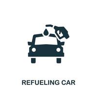 Refueling Car icon. Simple element from carsharing collection. Creative Refueling Car icon for web design, templates, infographics and more vector