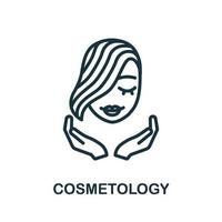 Cosmetology icon. Monochrome simple Cosmetology icon for templates, web design and infographics vector