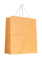 saco de papel marrom isolado com traçado de recorte para maquete png