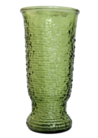 vaso de vidro verde isolado com traçado de recorte png