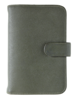 leather cover notebook isolated with clipping path for mockup png