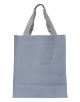 gray canvas bag isolated with clipping path for mockup png