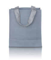 gray canvas bag isolated with reflect floor for mockup png