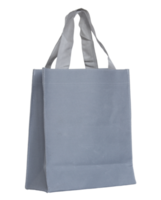 sac en toile grise isolé avec chemin de détourage pour maquette png