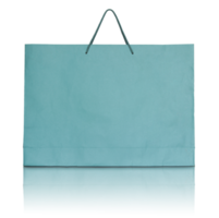 bolsa de papel de compras aislada con suelo reflectante para maqueta png