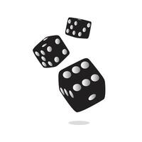 Dice 3D creative design. real looking dice vector icon for casino apps and websites.