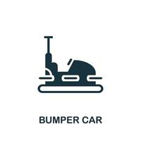 Bumper Car icon. Simple element from amusement park collection. Creative Bumper Car icon for web design, templates, infographics and more vector