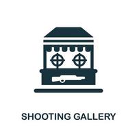 Shooting Gallery icon. Simple element from amusement park collection. Creative Shooting Gallery icon for web design, templates, infographics and more vector