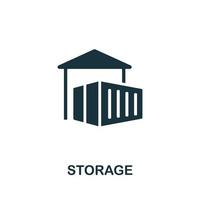 Storage icon. Simple illustration. Storage icon for web design, templates, infographics and more vector