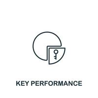 Key Performance icon from customer service collection. Simple line element Key Performance symbol for templates, web design and infographics vector