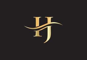 IJ letter logo. Initial IJ letter business logo design vector template