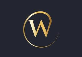 Luxury Letter W Logo. W Logotype For Elegant and Stylish Fashion Symbol vector