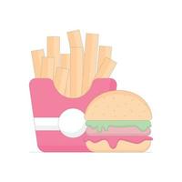 icono de vector de papas fritas sin ilustración de estilo de fondo. archivo eps 10