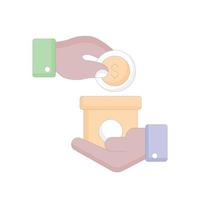 Give money Vector Icon Without Background Style Illustration. EPS 10 File