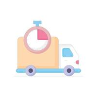 Online  Delivery Vector Icon Without Background Style Illustration. EPS 10 File