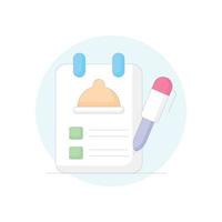 Checklist Vector Icon filled outline Style Illustration. EPS 10 File