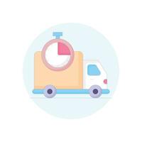 Online  Delivery Vector Icon filled outline Style Illustration. EPS 10 File