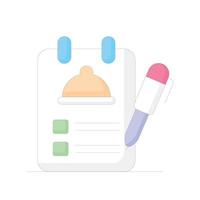 Checklist Vector Icon Line  Without Background Illustration. EPS 10 File