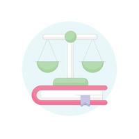 Balance scale vector With Background icon style illustration. EPS 10 file