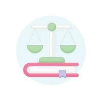 Balance scale vector With Background icon style illustration. EPS 10 file