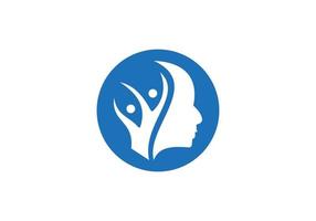 Abstract Charity logo. Human Concept Logo Design. vector