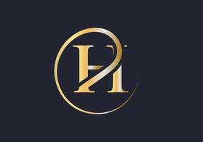 Luxury Letter H Logo. H Logotype For Elegant and Stylish Fashion Symbol vector
