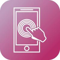 Beautiful Fingerprint vector line icon