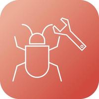 Beautiful Bug fixing vector line icon