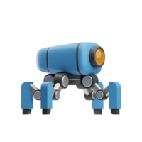 tourelle robotique objet illustration 3d png