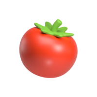 ilustración de icono 3d de tomate