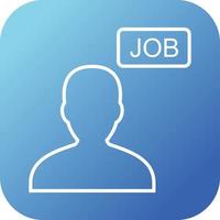 Beautiful Jobseeker vector line icon