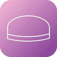 Beautiful Cap Line Vector Icon